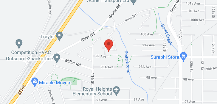 map of 11684 99A AVENUE